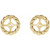 14K Yellow Gold 8mm Rope Earring Jackets