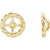 14K Yellow Gold 6mm Rope Earring Jackets