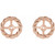 14K Rose Gold 6mm Rope Earring Jackets
