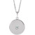 Platinum Gemstone Disk Pendant