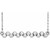 Platinum Beaded Bar Necklace