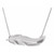 Platinum Feather Necklace