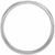 Platinum Flat Edge Comfort Fit Band