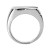 Platinum Onyx Diamond Men's Ring