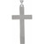 Platinum Sleek Cross Pendant