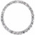 Platinum Circle Shimmering Diamond Pendant
