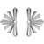 Platinum Starburst Earrings