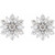 Platinum Diamond Starburst Earrings