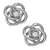 Platinum Knot Earrings