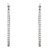 Platinum Diamond Inside-Out Oval Hoop Earrings
