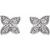 Diamond Platinum Leaf Studs