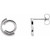 Platinum Circular Drop Earrings