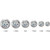 Platinum Micro Bezel-Set Stud Earring