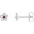 Platinum Youth Birthstone Earrings