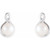 Platinum Simple Pearl Earrings