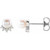 Platinum Freshwater Cultured Pearl & .08 CTW Diamond Earrings