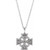 Platinum Celtic Cross Necklace