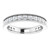 Platinum 1 CTW Natural Diamond Milgrain Anniversary Band