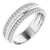 Platinum 1 1/8 CTW Natural Diamond Anniversary Band