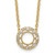 14K Yellow Gold Fancy Circle Diamond 18in. Necklace