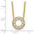 14K Yellow Gold Fancy Circle Diamond 18in. Necklace