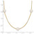 14K Yellow Gold White FWC Pearl 9-Station Necklace