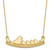 14K Yellow Gold 4 Children Bird Family Necklace