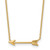 14K Yellow Gold Polished Arrow Necklace