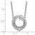 14K White Gold Fancy Circle Diamond Necklace