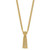14K Yellow Gold Polished Multi-Strand Rope with Drop Knot and Beads Necklace