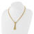 14K Yellow Gold Polished Multi-Strand Rope with Drop Knot and Beads Necklace