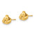 14K Yellow Gold Polished Love Knot Post Earrings