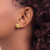 14K Yellow Gold Love Knot Post Earrings
