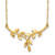 14K Yellow Gold Polished Leaf Necklace