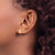 14K Yellow Gold Polished Teardrop Post Earrings