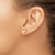14K Rose Gold Adorable Heart Post Earrings