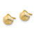 14K Yellow Gold Mini Clam Shell Post Earrings