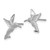14K White Gold Hummingbird Earrings