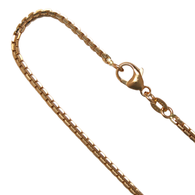 14K Yellow Gold 2.0mm Concave Box Chain - Gracious Rose Jewelry