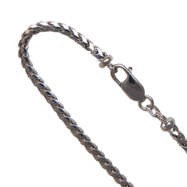 14K White Gold 3.0mm Franco Chain - Gracious Rose Jewelry