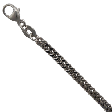 14K White Gold 2.8mm Curb Chain - Gracious Rose Jewelry