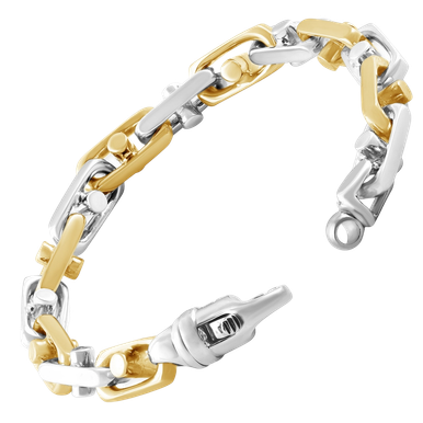 18k Handcrafted 8mm Bolt Chain - Gracious Rose Jewelry