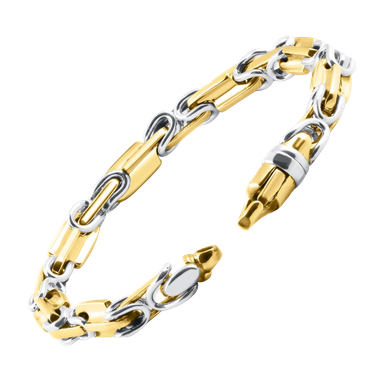 18k Handcrafted 8mm Byzantine-Inspired Chain - Gracious Rose Jewelry