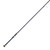 Black fishing rod with cork butt grip, reel seat, and stainless steel line guides on a white background