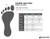 sizing chart for a black shell lightweight, comfortably warm, synthetic insulated, moisture controlled sock shoe boot with a charcoal grey interior