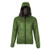 front view of a men's Forest shell  lightweight, warm, wind protection, and, moisture resistant, insulated, jacket with Charcoal liner