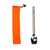 Saga titanium spoon with included orange ripstop storage pouch