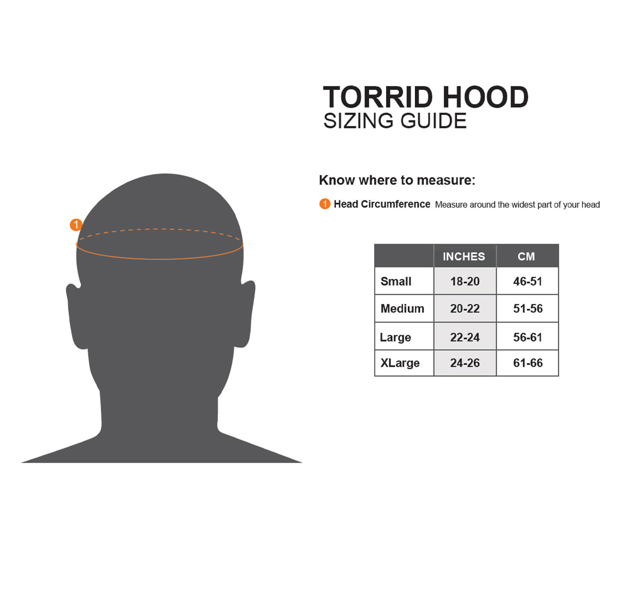 Torrid Hood Sizing Guide