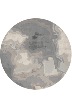 Tundra by Adam Hunter Round Rug - flatshot image