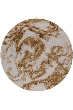 Modern Dragon Round Rug by Michael Chan - flatshot image